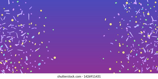 Confetti on isolated background. Bright explosions. Holiday texture with colorful glitters. Print for your design