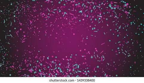 Confetti on isolated background. Bright explosions. Holiday texture with colorful glitters. Print for your design