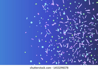 Confetti on isolated background. Holiday texture with colorful glitters. Print for your posters, banners and flyers
