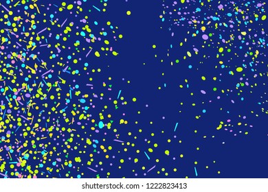 Confetti on isolated background. Luxury texture. Festive backdrop with glitters. Pattern for work. Print for polygraphy, posters, banners and textiles. Doodle for design and business