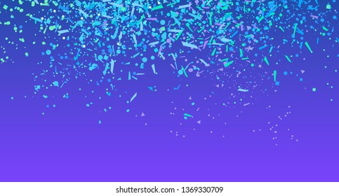 Confetti on isolated dark background. Luxury holiday texture. Festive backdrop with glitters. Pattern for work. Print for polygraphy, posters or banners. Stylish colors