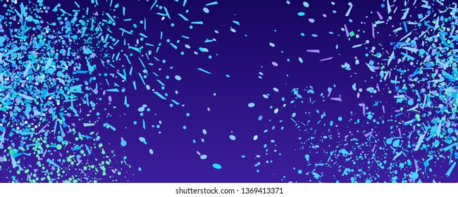 Confetti on isolated dark background. Luxury texture. Festive backdrop with glitters. Pattern for work. Print for polygraphy, posters, banners and textiles. Doodle for your design