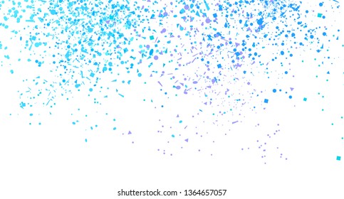 Confetti on isolated white background. Luxury texture. Festive backdrop with glitters. Pattern for work. Print for polygraphy, posters, banners and textiles. Doodle for design