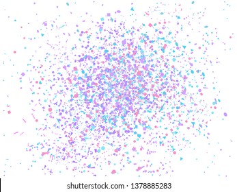 Confetti on isolated white background. Luxury texture. Festive backdrop from glitters. Print for polygraphy, posters or banners. Doodle for design