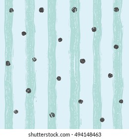 Confetti on a striped background. Seamless pattern. Hand painted brush strokes. . Christmas Holiday Mood Background.