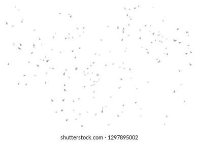 Confetti on white background