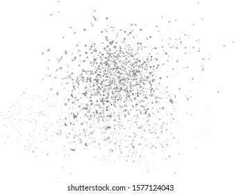 Confetti on white background. Doodle for your design. Black and white illustration