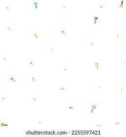 confeti sobre fondo vectorial blanco
