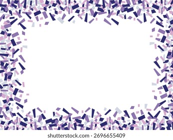 CONFETTI papel corte brilho quadro fundo modelo dispersão aleatória elemento polvilho decorativo bonito papel de parede roxo
