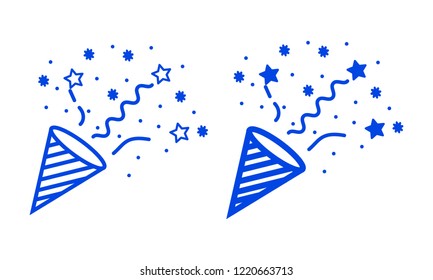 Confetti paper icon