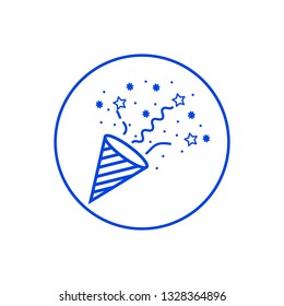 Confetti paper icon