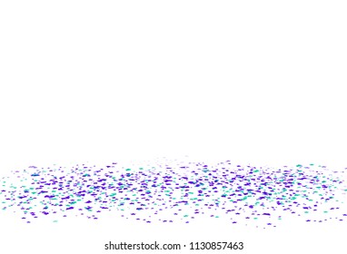 Confetti and paper stars fall, fantasy bright colorful concept scatter on the floor festival celebration party awards abstract background vector illustration