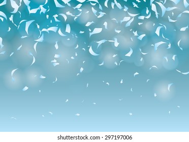 Confetti party background carnival vector illustration