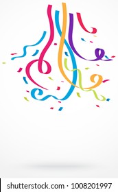Confetti and party background celebrations 