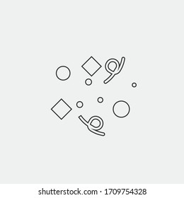 confetti party display vector icon