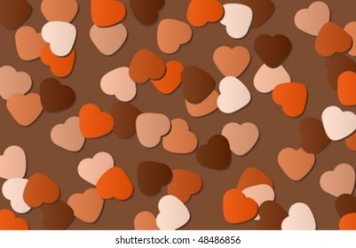 A confetti pattern like valentine card