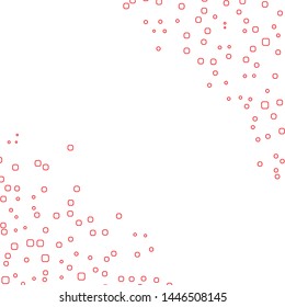 Confetti pattern minimal geometric cover template of isolated elements, vector background.