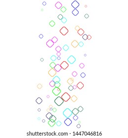 Confetti pattern minimal geometric cover template of isolated elements, vector background.