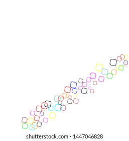 Confetti pattern minimal geometric cover template of isolated elements, vector background.