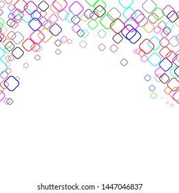 Confetti pattern minimal geometric cover template of isolated elements, vector background.