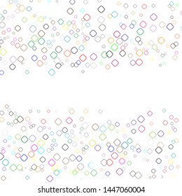 Confetti pattern minimal geometric cover template of isolated elements, vector background.