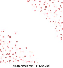Confetti pattern minimal geometric cover template of isolated elements, vector background.