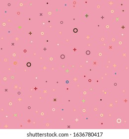 confetti pink backround colorful vector