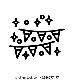 Vector de icono de caca de confetti, signo plano relleno, pictograma sólido aislado en blanco. Símbolo de celebración, ilustración del logo. Pixel