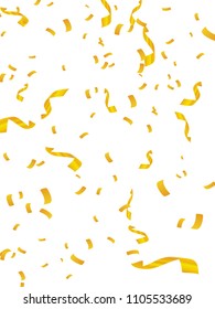 Confetti rain vector illustration with white background surface