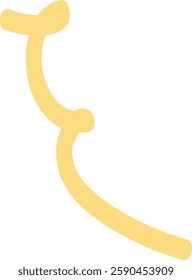 Confetti Ribbon Handdrawn Vector Illustration