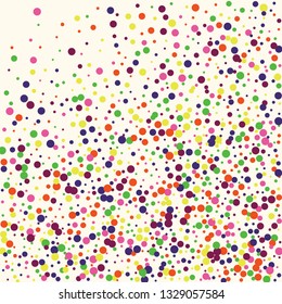 Confetti scattered on a light background.