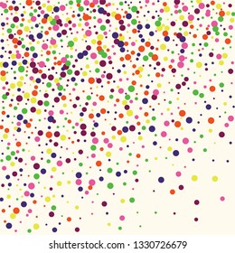 Confetti scattered on a light background.