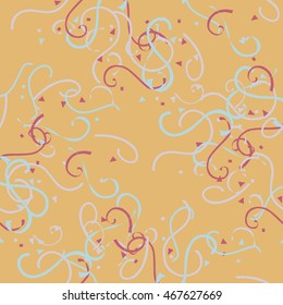 Confetti seamless pattern