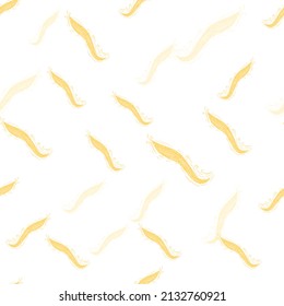 Confetti seamless pattern. Background of celebrated birthday. Repeated texture in doodle style for fabric, wrapping paper, wallpaper, tissue. Vector illustration.