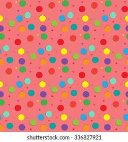 confetti seamless pattern, background, for celebration, new year, christmas card.  Endless texture can be used for wallpaper, pattern fills, surface textures,tile, greeting card, scrapbook, backdrop