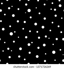 Patrón sin soldadura de Confetti - Confeti negro y blanco marca el diseño de patrones de repetición