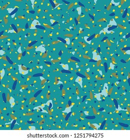 Confetti seamless pattern. Trendy colors
