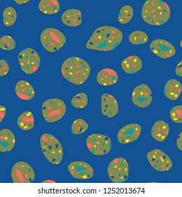 Confetti seamless pattern. Trendy colors