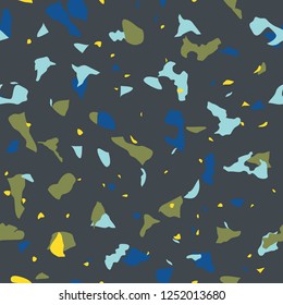 Confetti seamless pattern. Trendy colors