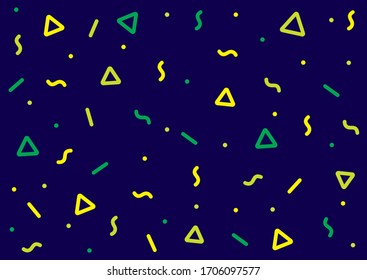 Confetti Seamless Pattern vector element. Retro Seamless Abstract Design Background. Vector Background with Sprinkles. Vector illustrator