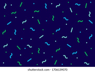 Confetti Seamless Pattern vector element. Retro Seamless Abstract Design Background. Vector Background with Sprinkles. Vector illustrator