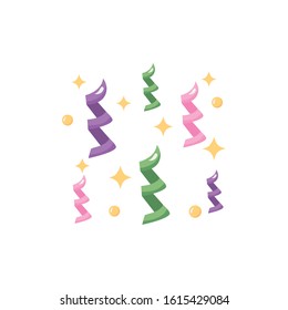 confetti splash party isolated icon vector illustration design