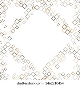 Confetti square minimal geometric cover template of isolated elements.Future geometric cover confetti square. Used as print, card, backdrop, template, texture, background, wallpaper, banner, border