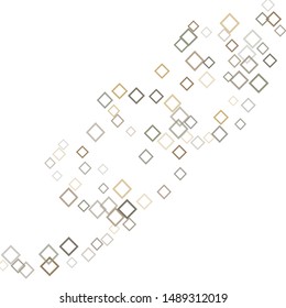 Confetti square minimal geometric cover template of isolated elements.Future geometric cover confetti square. Used as print, card, backdrop, template, texture, background, wallpaper, banner, border