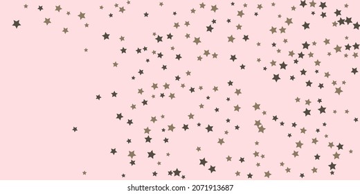 Confetti-Stern. Fallende Sterne. Flying stars Illustration. Dekoratives Element. Geeignet für Ihr Design, Postkarten, Einladungen, Geschenk, Vip.