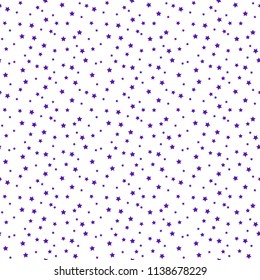 Confetti Stars Seamless Pattern Tiny Purple Stock Vector (Royalty Free ...