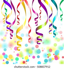 Confetti Streamers Stock Vector (Royalty Free) 508837912 | Shutterstock