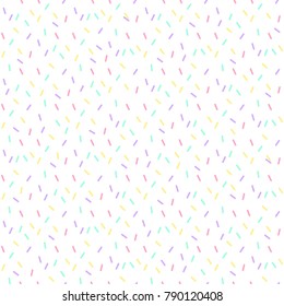 Confetti Ticker Tape Seamless Pattern