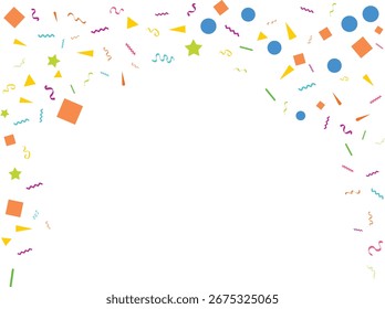 Confetti Top Icon Vector Design for Celebration and Party