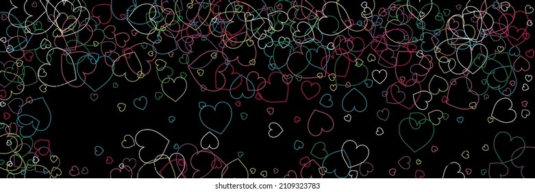 Confetti Transparent Multicolor Pink Neon Simple Romantic Pic. Hearts Blue Party Colorful Green Style. Violet Black Vector Rainbow Green Modern Design. Red Purple White Love Ornamental Fabrics.